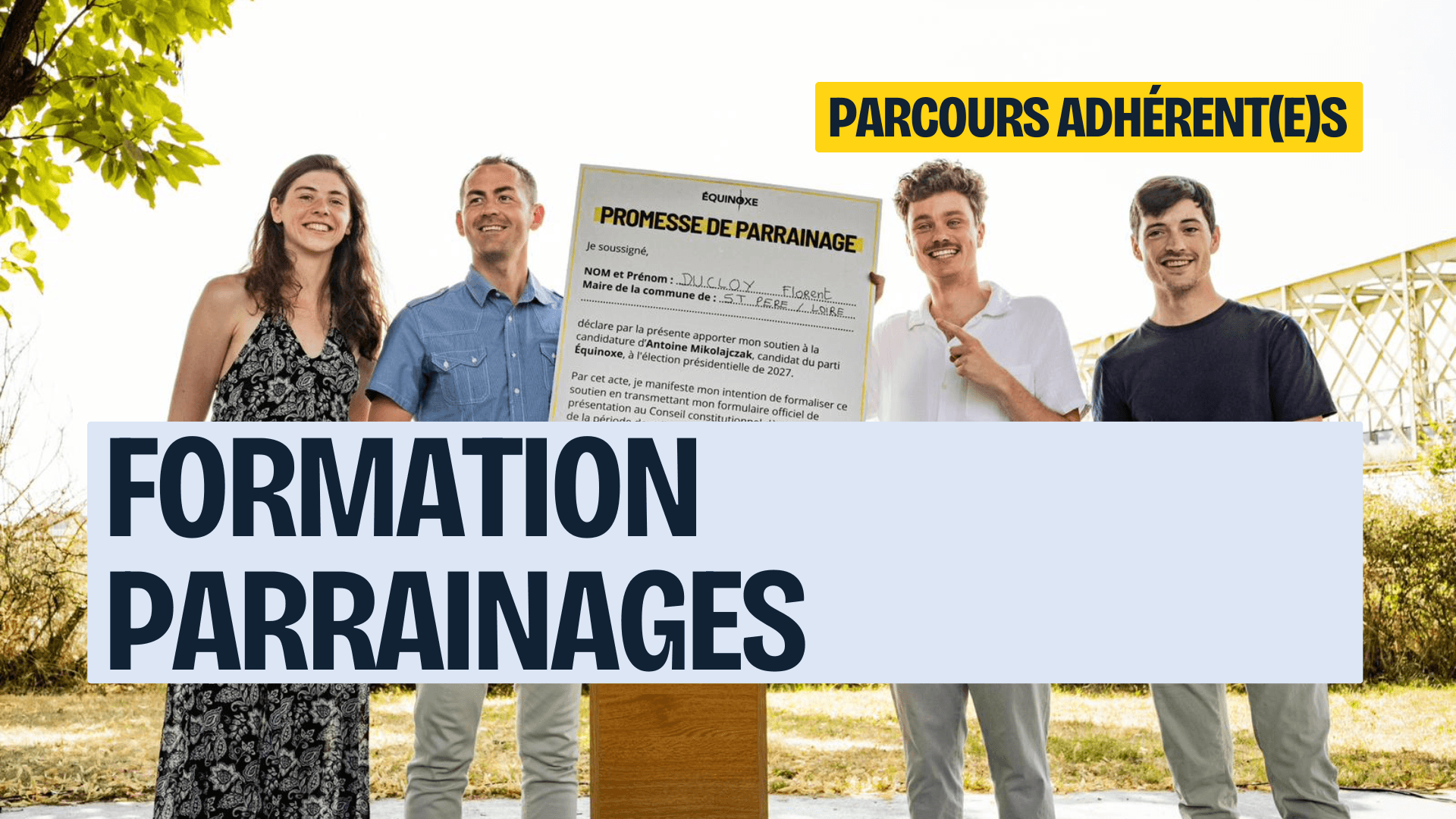 Formation parrainages
